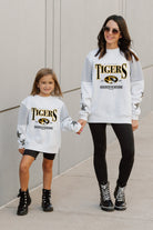 MISSOURI TIGERS DYNAMIC KIDS CREWNECK FLEECE WITH JERSEY MESH CONTRAST SHOULDER SWEATSHIRT