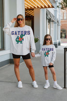 FLORIDA GATORS BIG GOALS KIDS DROP SHOULDER LONG SLEEVE TEE WITH RIBBED NECKLINE AND CUFFS