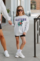 FLORIDA GATORS BIG GOALS KIDS DROP SHOULDER LONG SLEEVE TEE WITH RIBBED NECKLINE AND CUFFS