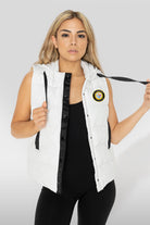 PITTSBURGH STEELERS READY FOR IT HOODED SNAP PUFFER VEST WITH CONTRAST TRIM