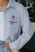 SAVANNAH STATE TIGERS FOUNDATION SOFT, LONG SLEEVE COTTON-BLEND COLLARED OVERSHIRT WITH BUTTON CUFFS