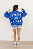 FLORIDA GATORS CHAMPION'S CLUB SPORT STRIPE VARSITY JACKET BY MADI PREWETT TROUTT