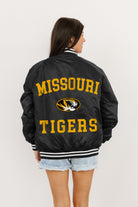 MISSOURI TIGERS CHAMPION'S CLUB SPORT STRIPE VARSITY JACKET BY MADI PREWETT TROUTT