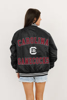 SOUTH CAROLINA GAMECOCKS CHAMPION'S CLUB SPORT STRIPE VARSITY JACKET BY MADI PREWETT TROUTT