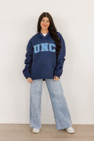 NORTH CAROLINA TAR HEELS VICTORY BOUND CLASSIC V-NECK WIND SHIRT BY MADI PREWETT TROUTT