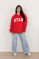 UTAH UTES VICTORY BOUND CLASSIC V-NECK WIND SHIRT BY MADI PREWETT TROUTT