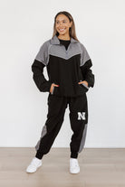 NEBRASKA CORNHUSKERS SIDELINE ESSENTIAL COLORBLOCK WINDBREAKER SET BY MADI PREWETT TROUTT