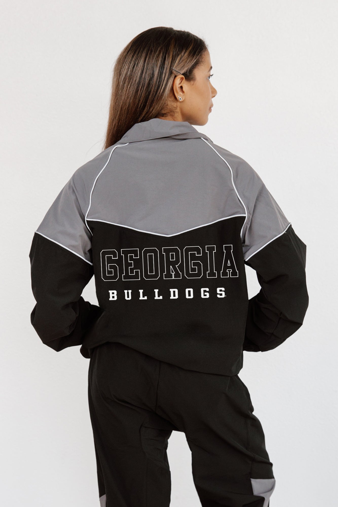 GEORGIA BULLDOGS SIDELINE ESSENTIAL COLORBLOCK WINDBREAKER SET BY MADI PREWETT TROUTT