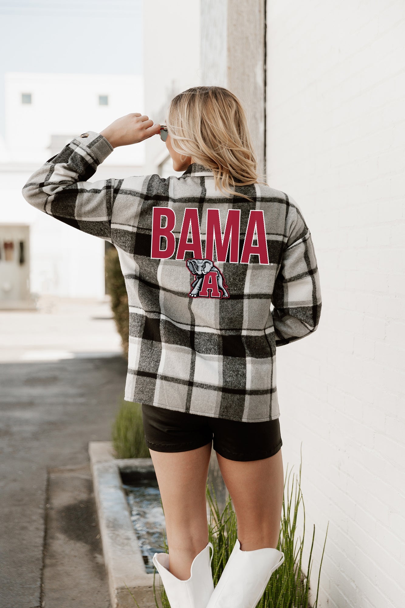 ALABAMA CRIMSON TIDE MAD FOR PLAID JENKINS PLAID OVERSHIRT