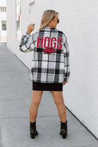 ARKANSAS RAZORBACKS MAD FOR PLAID JENKINS PLAID OVERSHIRT