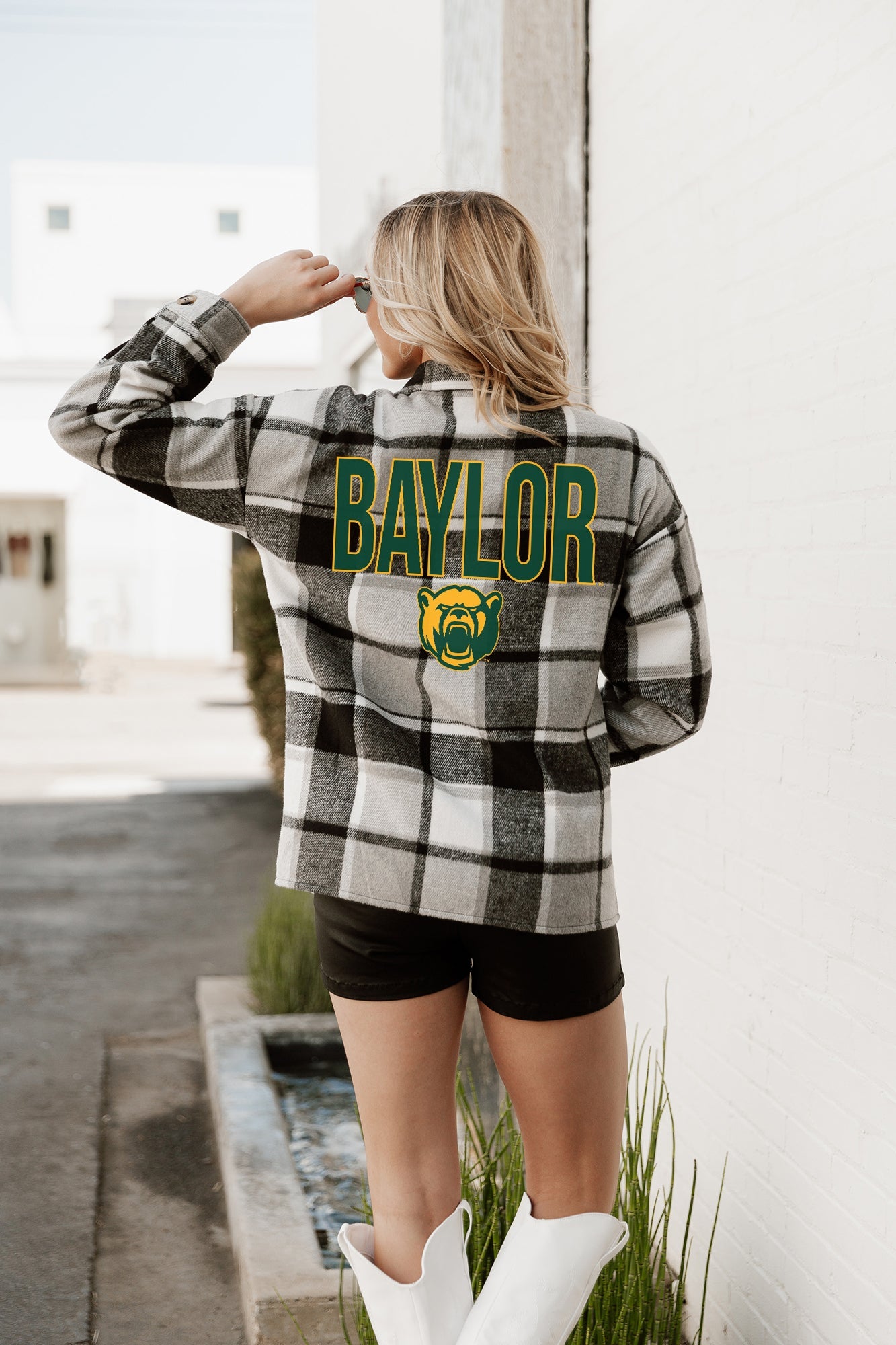 BAYLOR BEARS MAD FOR PLAID JENKINS PLAID OVERSHIRT