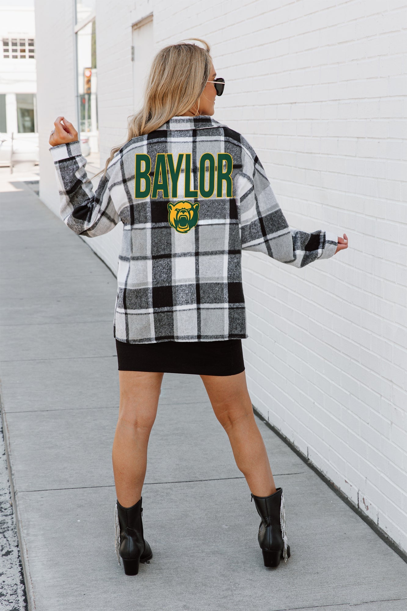 BAYLOR BEARS MAD FOR PLAID JENKINS PLAID OVERSHIRT