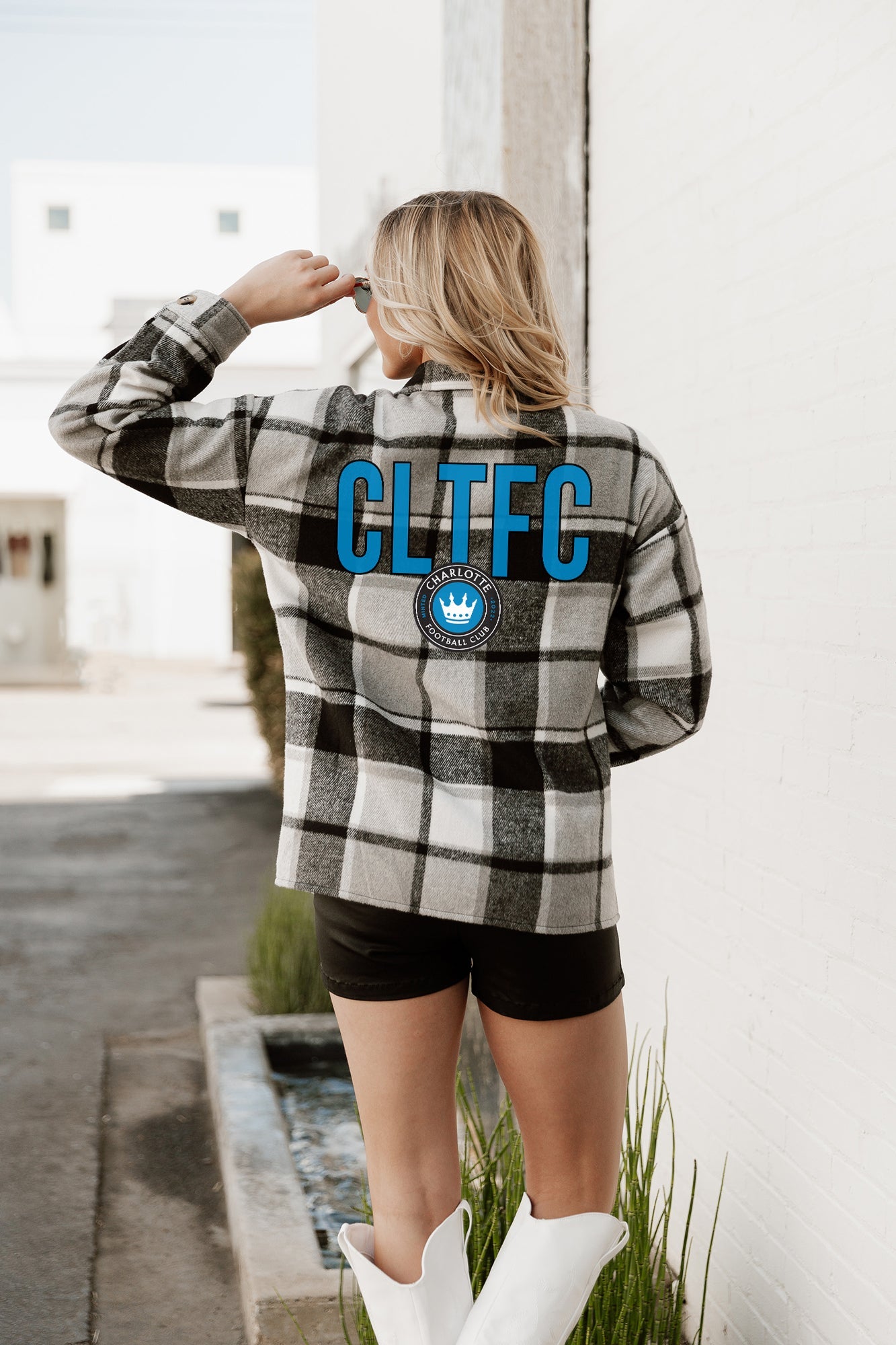 CHARLOTTE FC FIELDSIDE FUN JENKINS PLAID OVERSHIRT