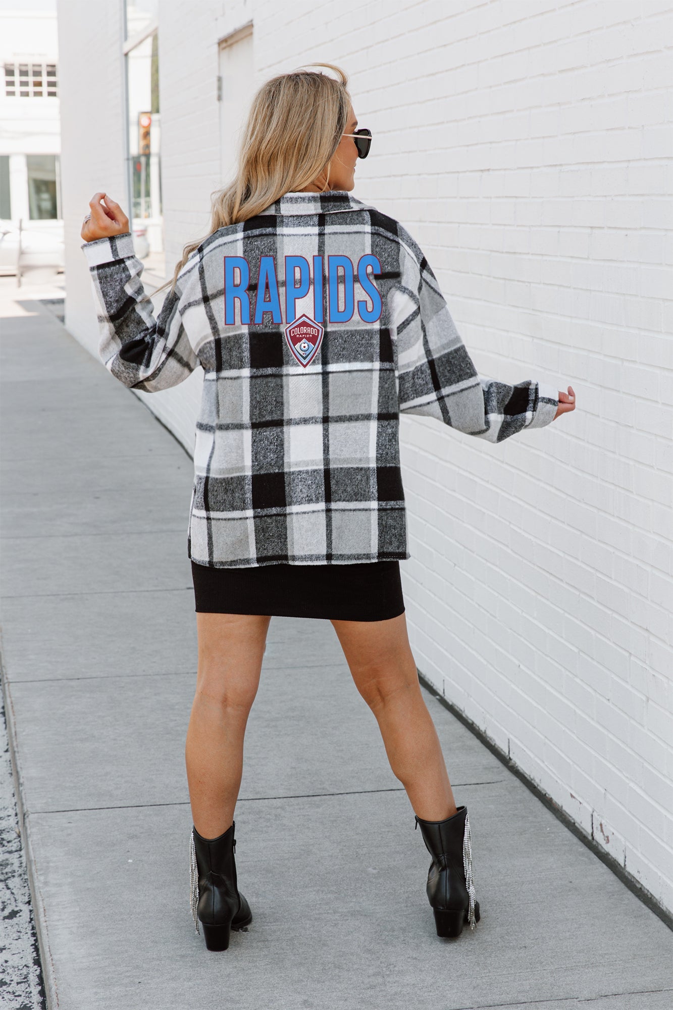 COLORADO RAPIDS FIELDSIDE FUN JENKINS PLAID OVERSHIRT