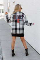 ILLINOIS FIGHTING ILLINI MAD FOR PLAID JENKINS PLAID OVERSHIRT