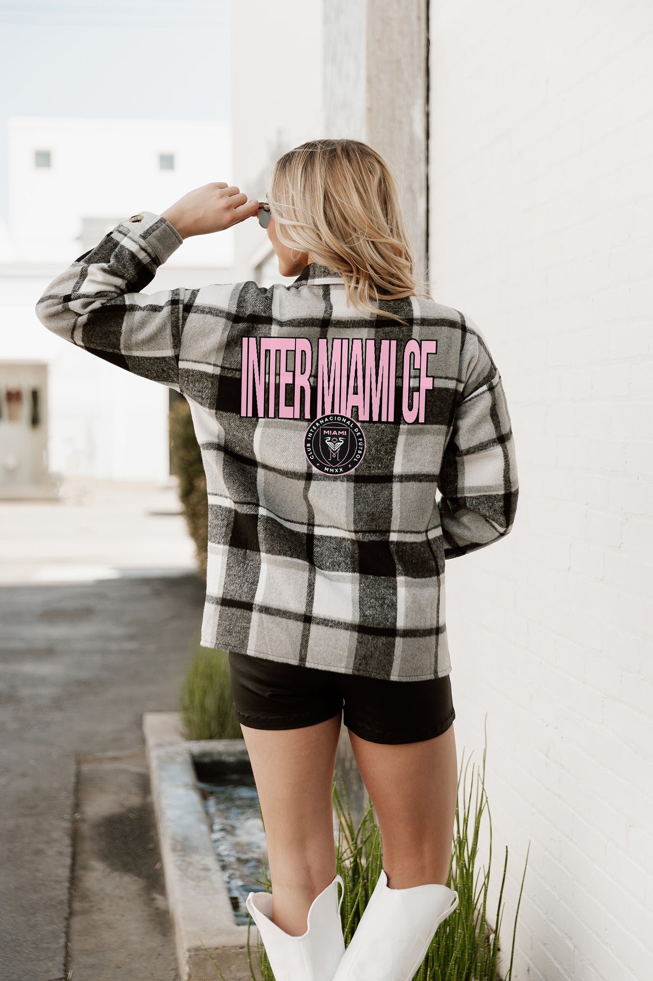 INTER MIAMI CF FIELDSIDE FUN JENKINS PLAID OVERSHIRT