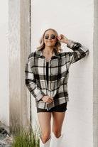 INDIANA HOOSIERS MAD FOR PLAID JENKINS PLAID OVERSHIRT