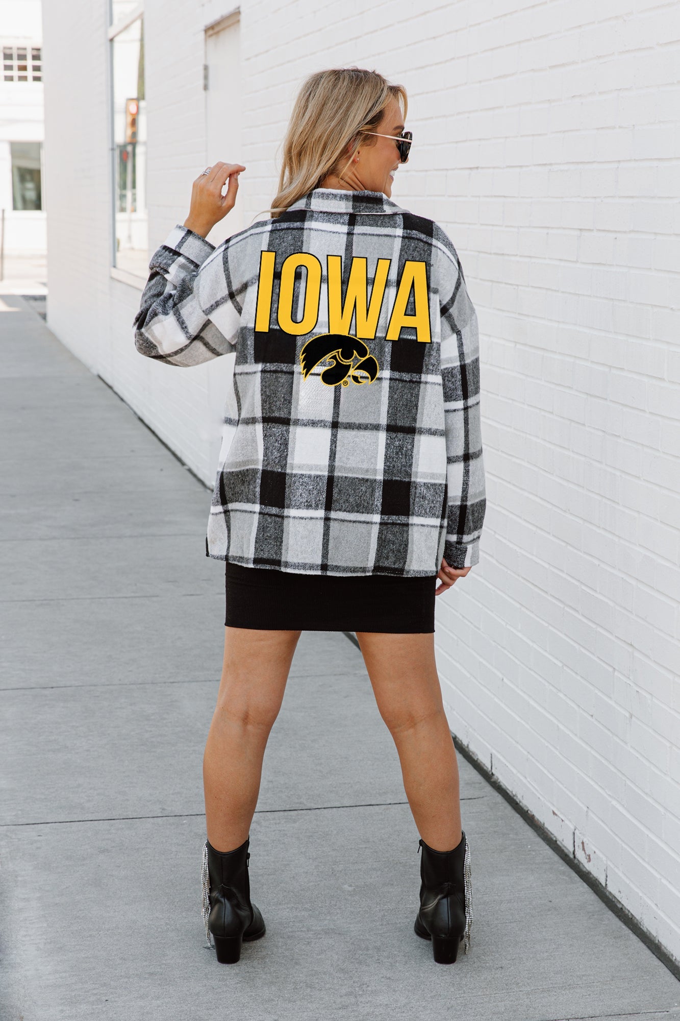 IOWA HAWKEYES MAD FOR PLAID JENKINS PLAID OVERSHIRT