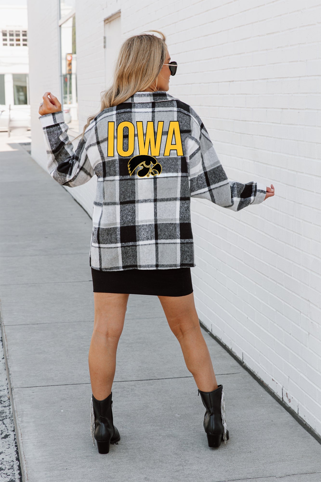 IOWA HAWKEYES MAD FOR PLAID JENKINS PLAID OVERSHIRT