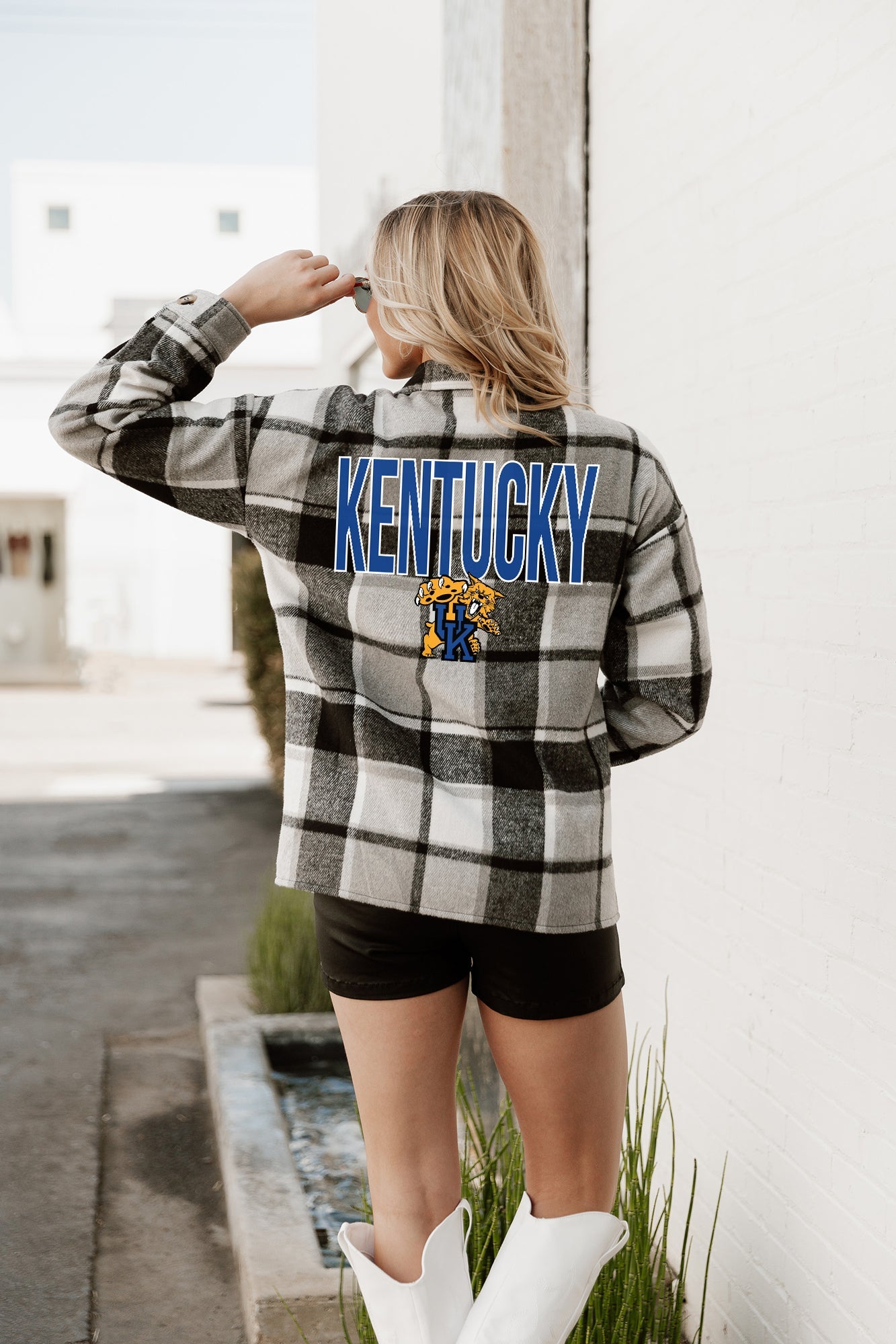 KENTUCKY WILDCATS MAD FOR PLAID JENKINS PLAID OVERSHIRT