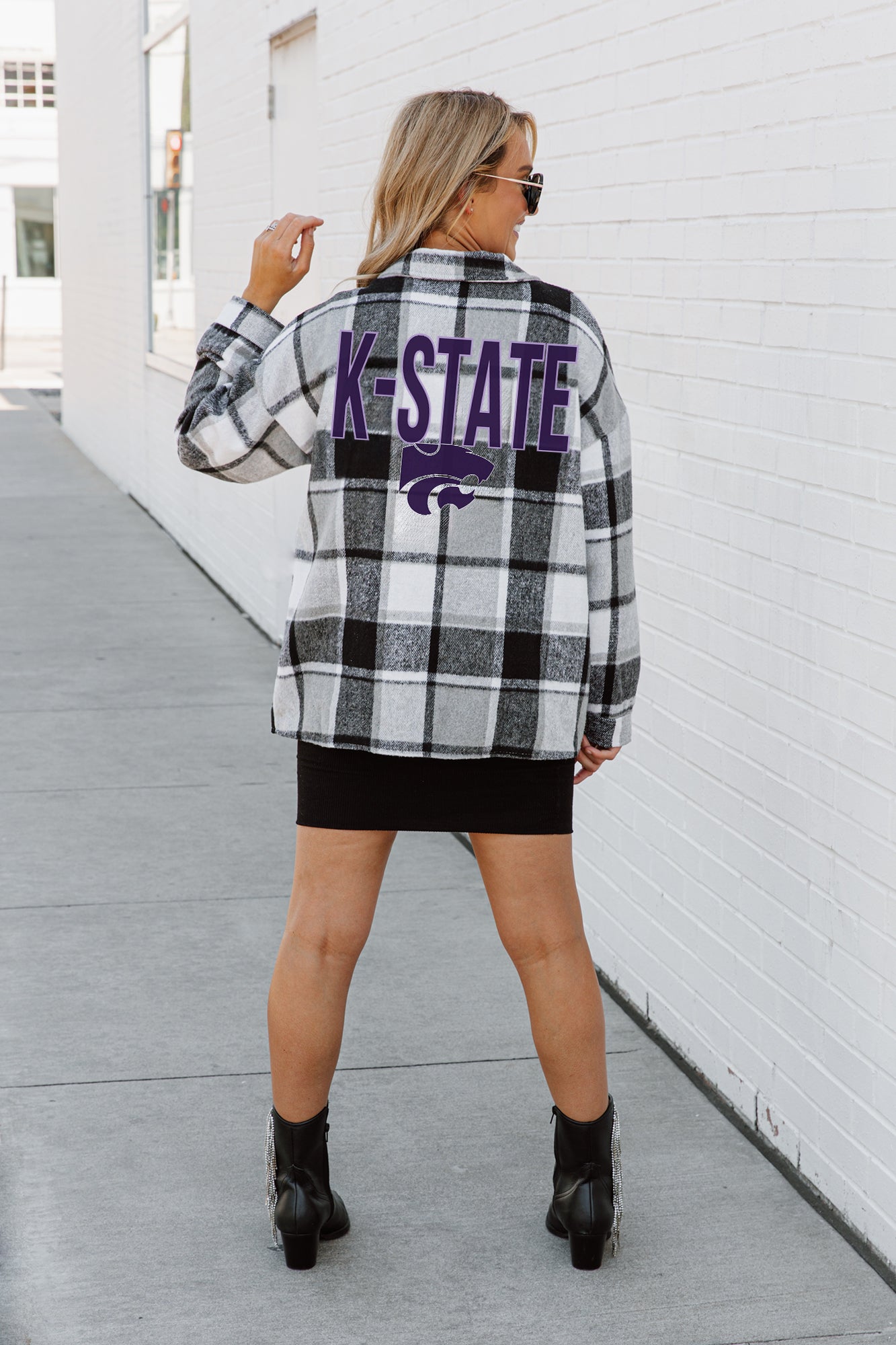 KANSAS STATE WILDCATS MAD FOR PLAID JENKINS PLAID OVERSHIRT