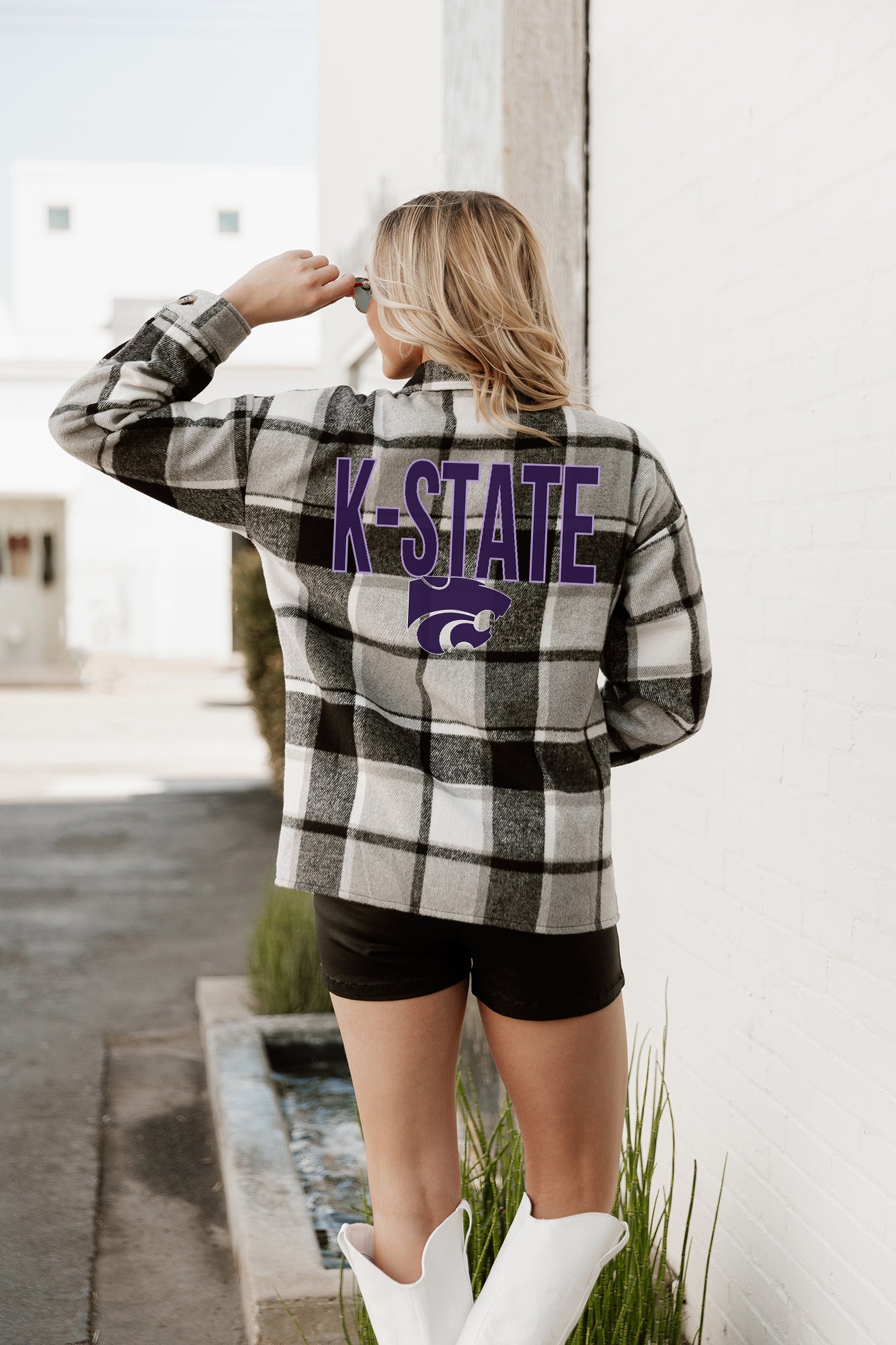 KANSAS STATE WILDCATS MAD FOR PLAID JENKINS PLAID OVERSHIRT