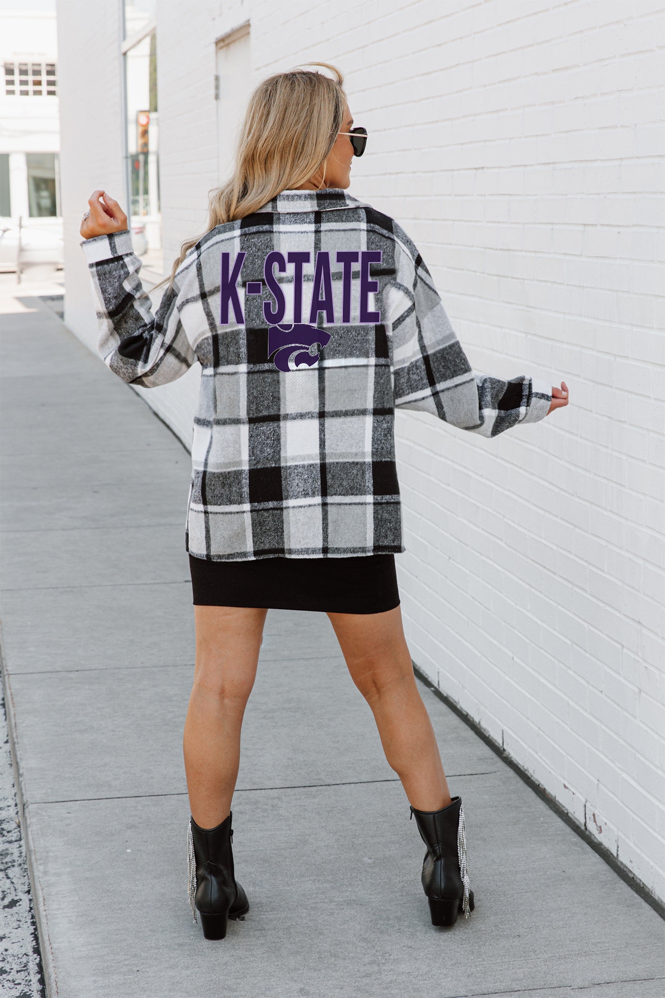 KANSAS STATE WILDCATS MAD FOR PLAID JENKINS PLAID OVERSHIRT