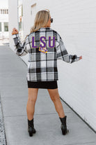 LSU TIGERS MAD FOR PLAID JENKINS PLAID OVERSHIRT