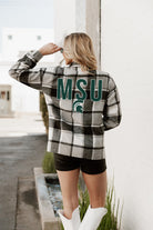 MICHIGAN STATE SPARTANS MAD FOR PLAID JENKINS PLAID OVERSHIRT