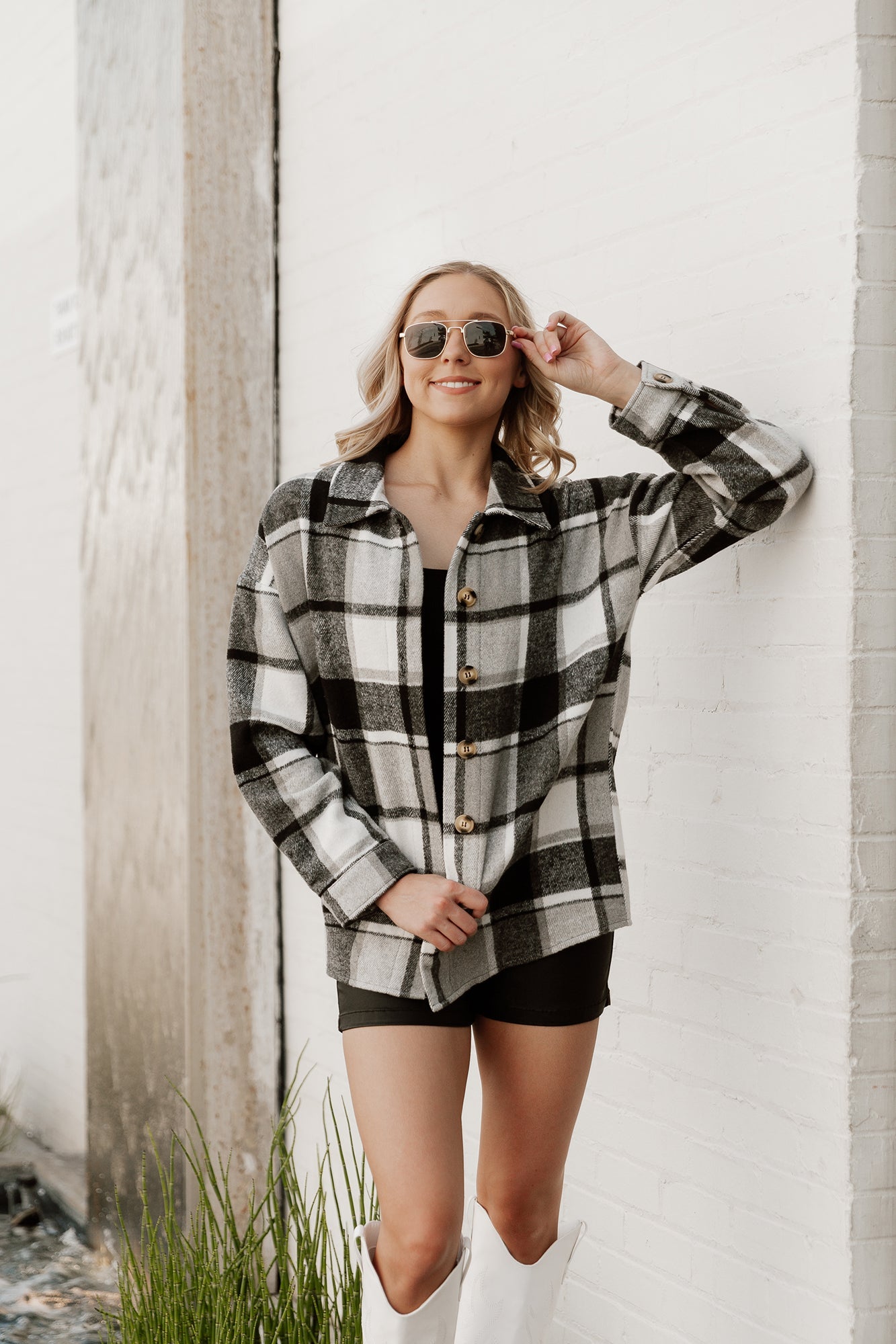 MICHIGAN WOLVERINES MAD FOR PLAID JENKINS PLAID OVERSHIRT