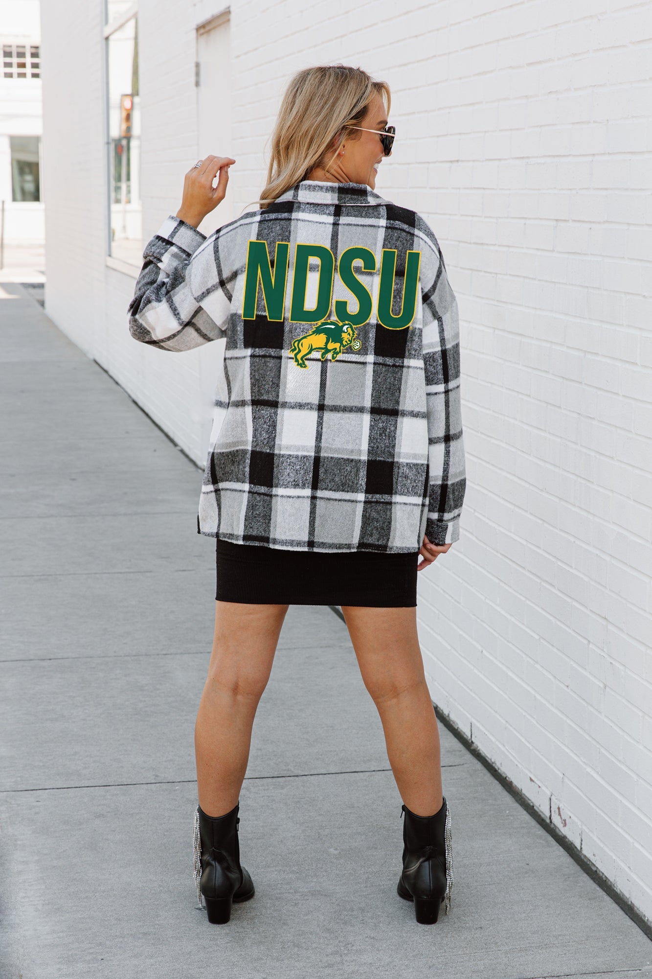 NORTH DAKOTA STATE BISON MAD FOR PLAID JENKINS PLAID OVERSHIRT