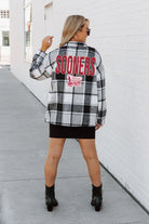 OKLAHOMA SOONERS MAD FOR PLAID JENKINS PLAID OVERSHIRT