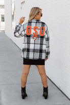 OKLAHOMA STATE COWBOYS MAD FOR PLAID JENKINS PLAID OVERSHIRT