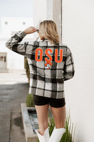 OKLAHOMA STATE COWBOYS MAD FOR PLAID JENKINS PLAID OVERSHIRT