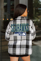 SEATTLE SEAHAWKS FIELDSIDE FUN JENKINS PLAID OVERSHIRT