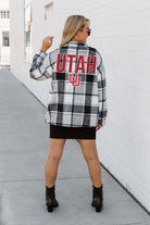 UTAH UTES MAD FOR PLAID JENKINS PLAID OVERSHIRT