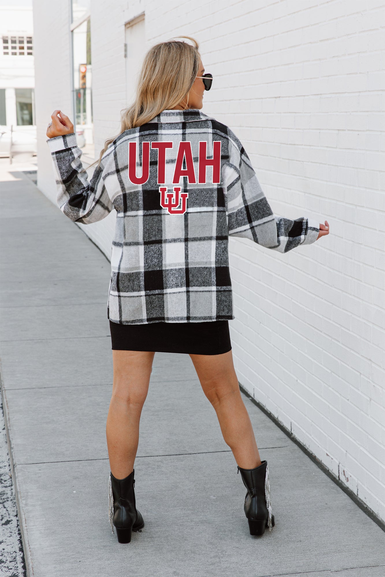 UTAH UTES MAD FOR PLAID JENKINS PLAID OVERSHIRT