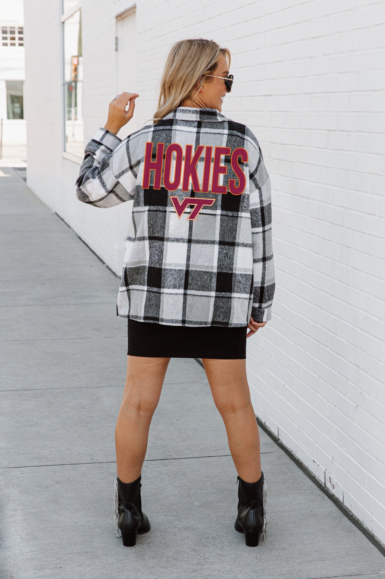 VIRGINIA TECH HOKIES MAD FOR PLAID JENKINS PLAID OVERSHIRT