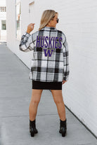 WASHINGTON HUSKIES MAD FOR PLAID JENKINS PLAID OVERSHIRT