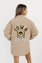 IOWA HAWKEYES TAKE IT TO THE HOUSE LIGHTWEIGHT BUTTON DOWN OVERSIZED JACKET BY MADI PREWETT TROUTT