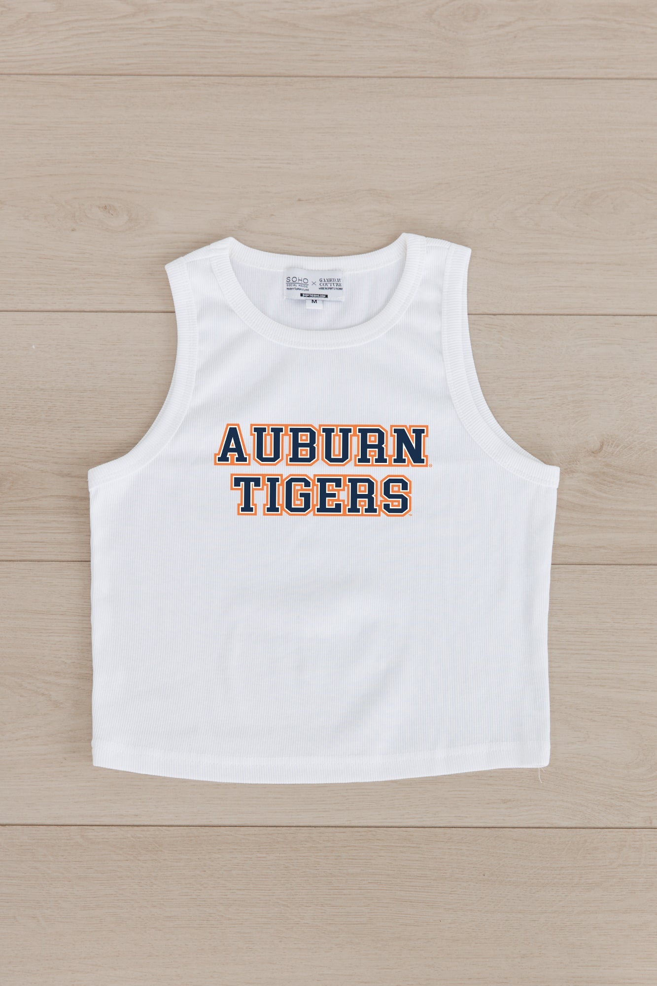 AUBURN TIGERS WINNING TRADITION ESSENTIAL RIBBED CROP TANK BY MADI PREWETT TROUTT