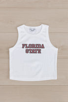 FLORIDA STATE SEMINOLES WINNING TRADITION ESSENTIAL RIBBED CROP TANK BY MADI PREWETT TROUTT