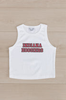 INDIANA HOOSIERS WINNING TRADITION ESSENTIAL RIBBED CROP TANK BY MADI PREWETT TROUTT