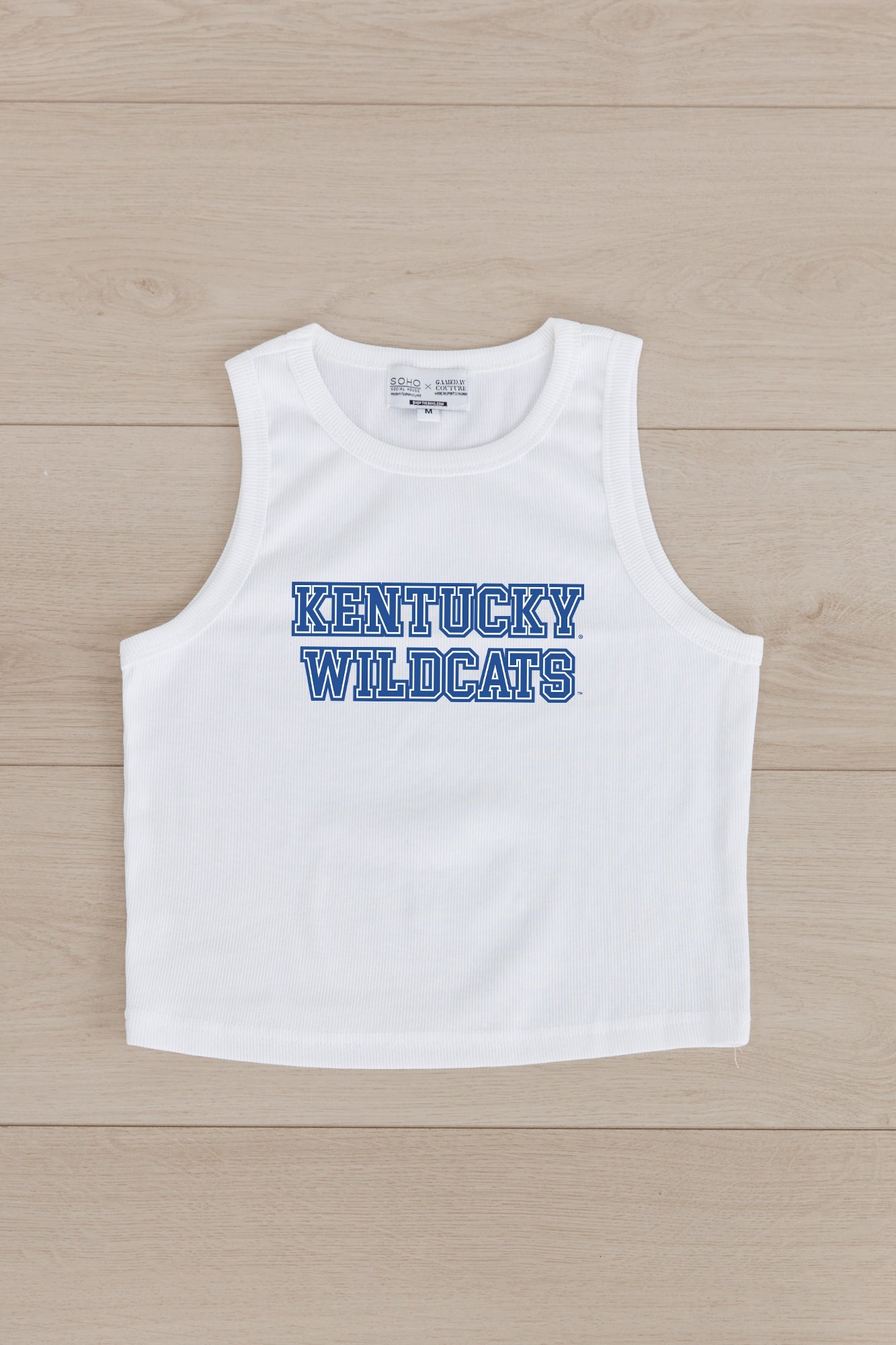 KENTUCKY WILDCATS WINNING TRADITION ESSENTIAL RIBBED CROP TANK BY MADI PREWETT TROUTT