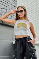 MISSOURI TIGERS DOWN AND DISTANCE ESSENTIAL RIBBED CROP TANK BY MADI PREWETT TROUTT