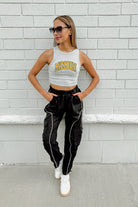 MISSOURI TIGERS DOWN AND DISTANCE ESSENTIAL RIBBED CROP TANK BY MADI PREWETT TROUTT