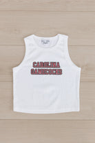 SOUTH CAROLINA GAMECOCKS WINNING TRADITION ESSENTIAL RIBBED CROP TANK BY MADI PREWETT TROUTT