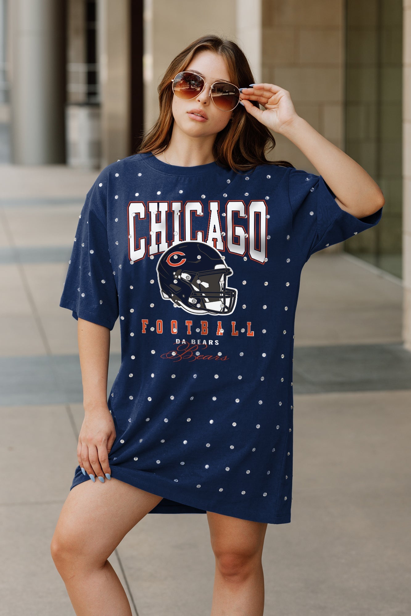 Chicago bears sequin shirt best sale