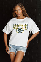 GREEN BAY PACKERS IRRESISTIBLE SHORT SLEEVE RHINESTONE FRINGE TEE