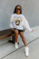 ARMY BLACK KNIGHTS FIGHTING SPIRIT DROP SHOULDER LONG SLEEVE TEE WITH RIBBED NECKLINE AND CUFFS